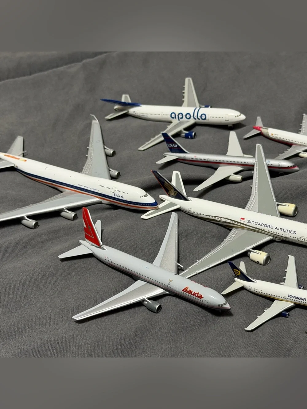 Herpa Wings 1:500 - Mega lot Bundle - 50 aircrafts Commercial and Regional Fleet